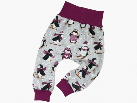 Thermohose Pinguine weinrot