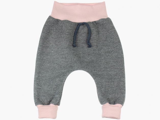Babypants / Kinderpants Glitzersweat grau